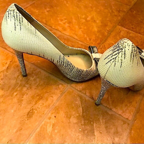 Coach hallie soft printed lizard high heels - Picture 3 of 9